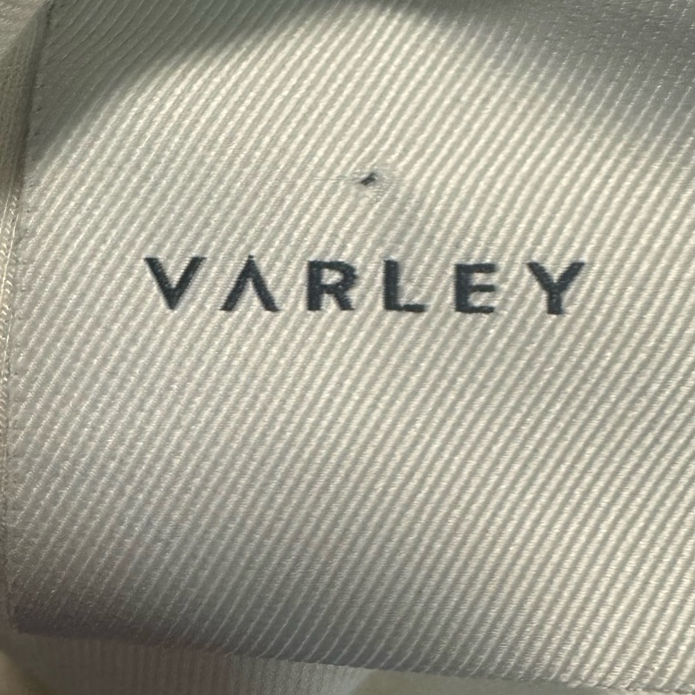 Varley Cinched Sweatshirt Double Soft Small Ivory Split Mockneck Long Sleeve — image 7 of 8